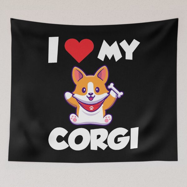 Item preview, I love My Corgi Funny Corgi Lover Gift for Valentines Day designed and sold by xtocky.