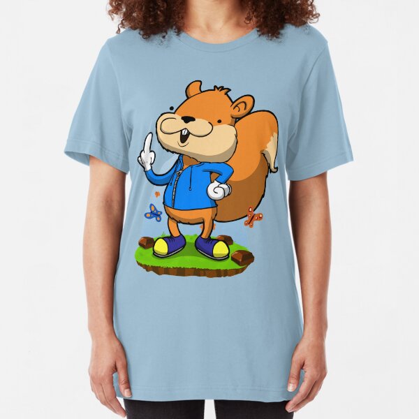 A very bad fur day. Slim Fit T-Shirt