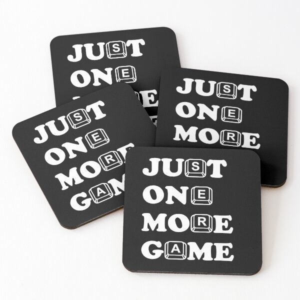 Item preview, Just one more game gaming gift for gamer nerd and geeks designed and sold by Nessshirts.