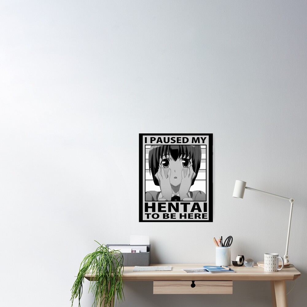 Akane Niimura Futabu Paused My Hentai Anime Art T For Fans Poster By Elizathbe95 Redbubble 