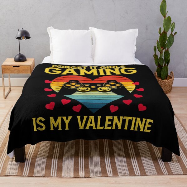 Item preview, Forget It Girls Gaming Is My Valentine Retro Heart Gamer designed and sold by shirleyfinley.