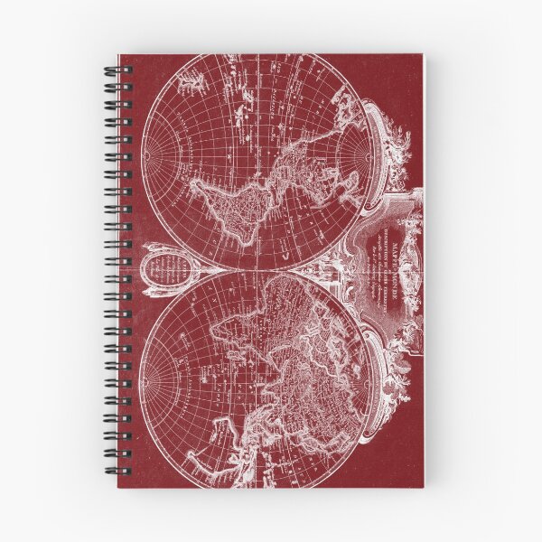 Item preview, World Map (1775) Red & White designed and sold by BravuraMedia.