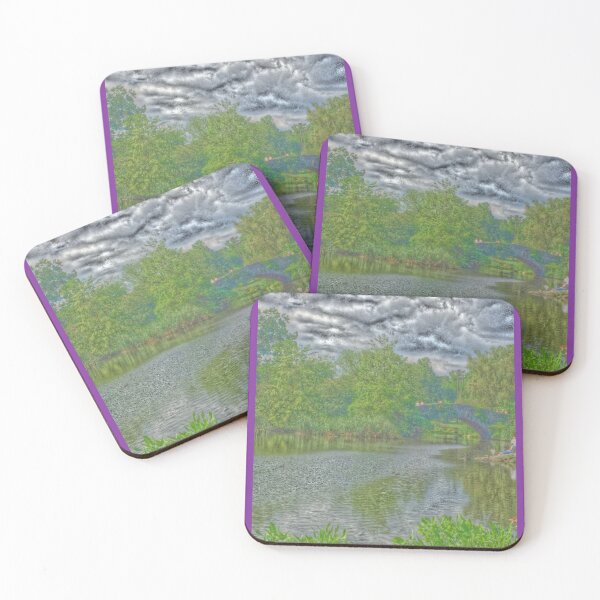 Item preview, Impressionist processed photography of Central Park, New York designed and sold by Pelikancrazy.