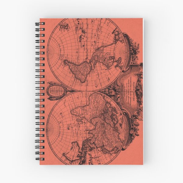 Item preview, World Map (1775) Light Red & Black designed and sold by BravuraMedia.