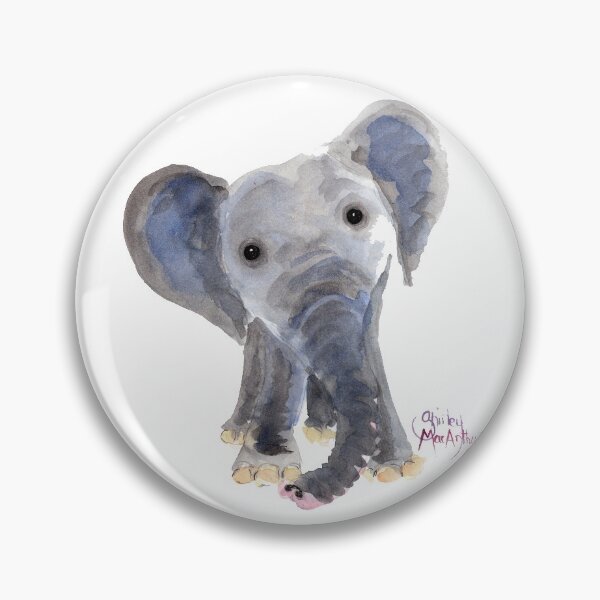 Item preview, Nosey Elephant ' Nosey Nelson ' by Shirley MacArthur designed and sold by Shirley MacArthur Art.