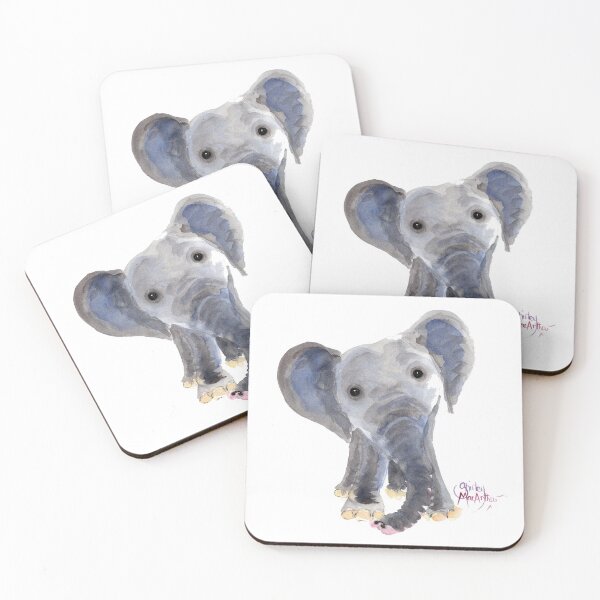 Item preview, Nosey Elephant ' Nosey Nelson ' by Shirley MacArthur designed and sold by Shirley MacArthur Art.