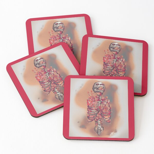 Item preview, Orange Floral Skeleton designed and sold by Zoe-Marie-.