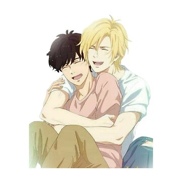 ash and eiji fanart, banana fish