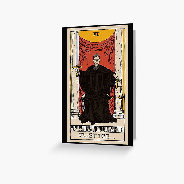 Vista previa del artículo con la obra «Tarot de la justicia de RBG», diseñado y vendido por BenJHilton.