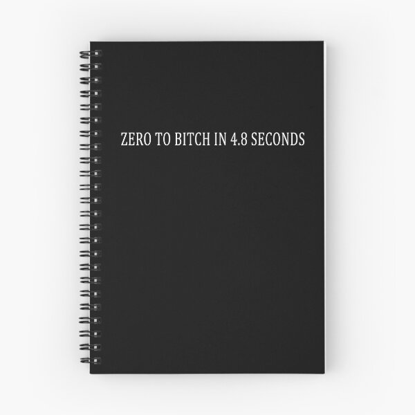 Item preview, Zero to Bitch in 4.8 Seconds designed and sold by Claire Hamilton.