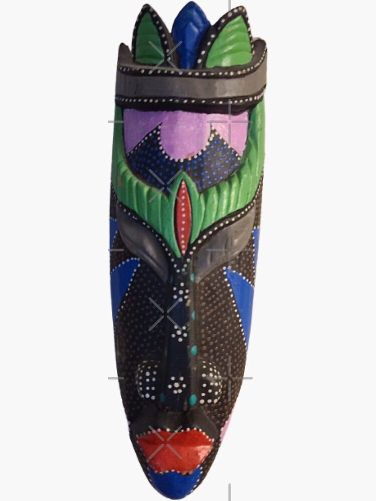 "african heritage wood carving" Sticker for Sale by najwafh Redbubble