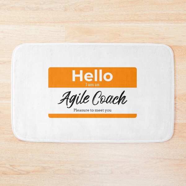 Item preview, "Hello I am an agile coach" designed and sold by Salma Satya & Co.