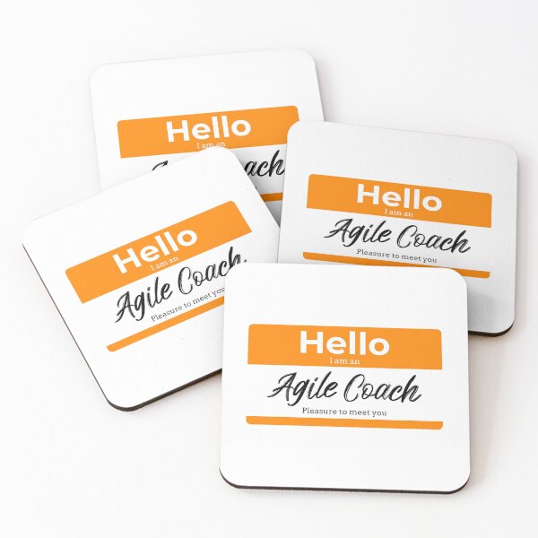 Item preview, "Hello I am an agile coach" designed and sold by Salma Satya & Co.
