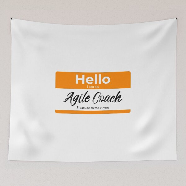 Item preview, "Hello I am an agile coach" designed and sold by Salma Satya & Co.