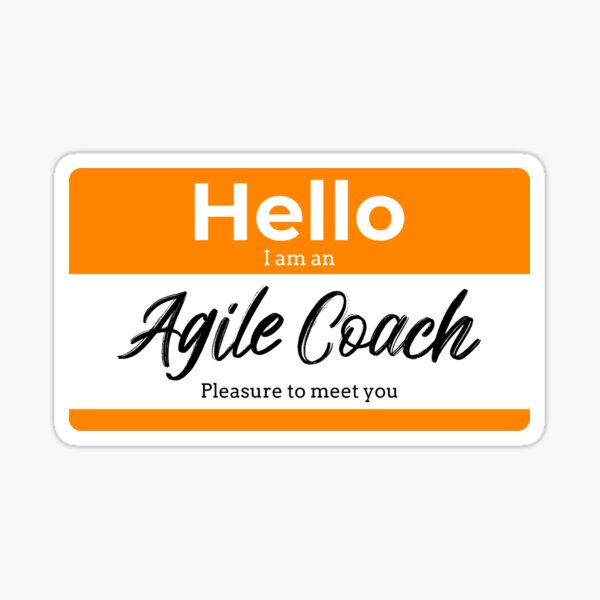 Item preview, "Hello I am an agile coach" designed and sold by Salma Satya & Co.