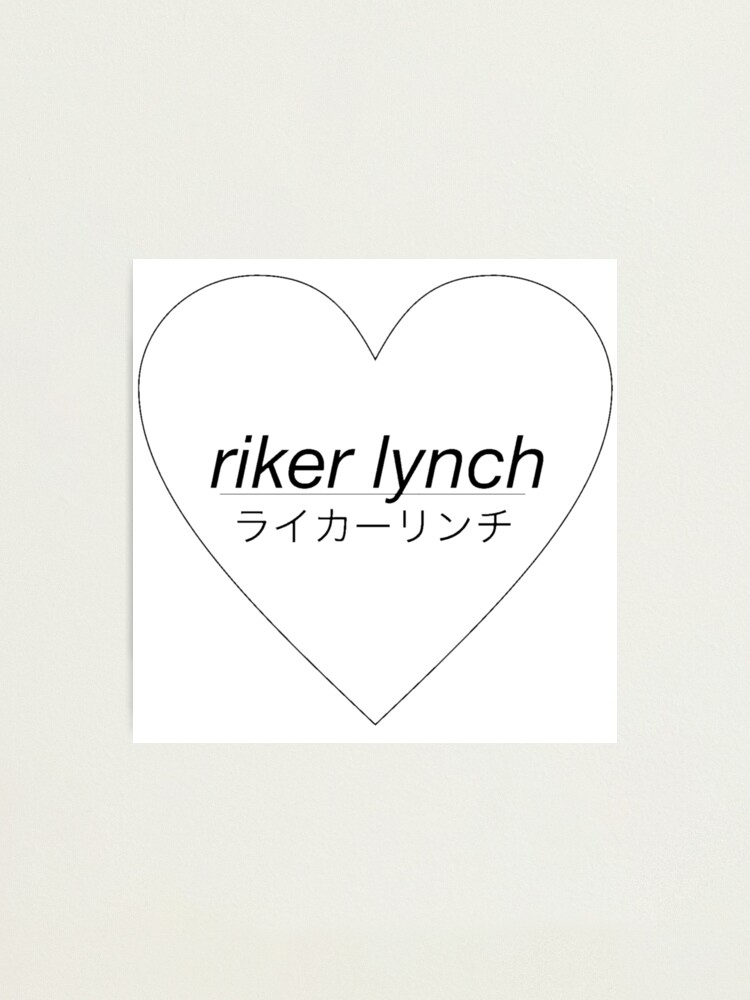 Riker Lynch Love Heart Photographic Print By R5sosstore Redbubble