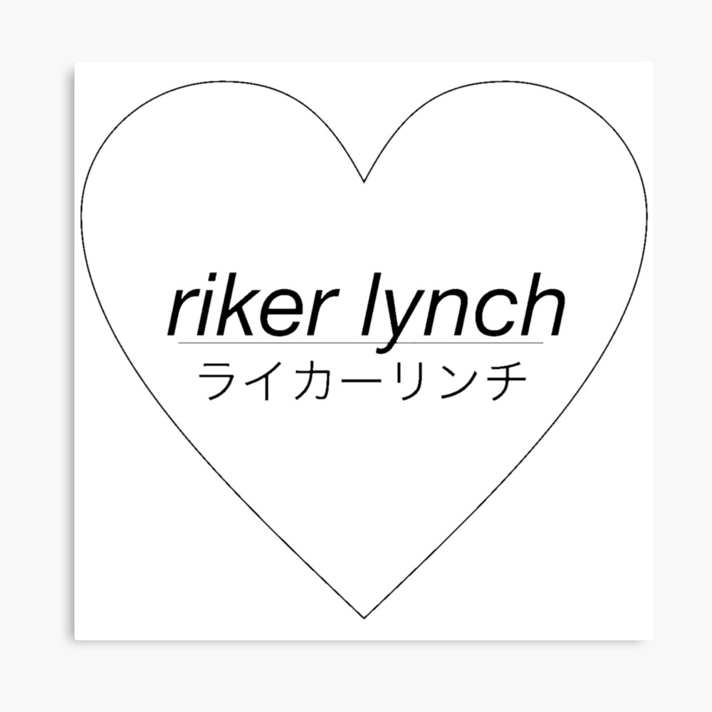 Riker Lynch Love Heart Photographic Print By R5sosstore Redbubble