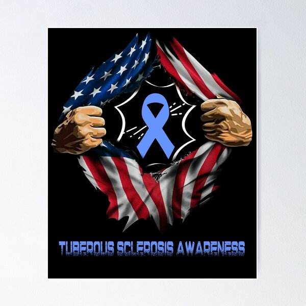 Item preview, America Flag Tuberous Sclerosis Awareness designed and sold by ArangoaStore.