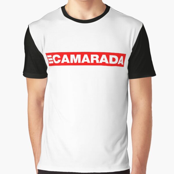 Vista previa del artículo con la obra «CAMARADA», diseñado y vendido por Fozy-Shop-Tees.