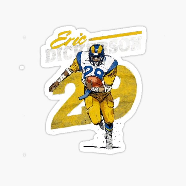 St. Louis Rams NFL Football 5.25" x 3.5" Oval Logo Sticker (Blue  & Yellow)