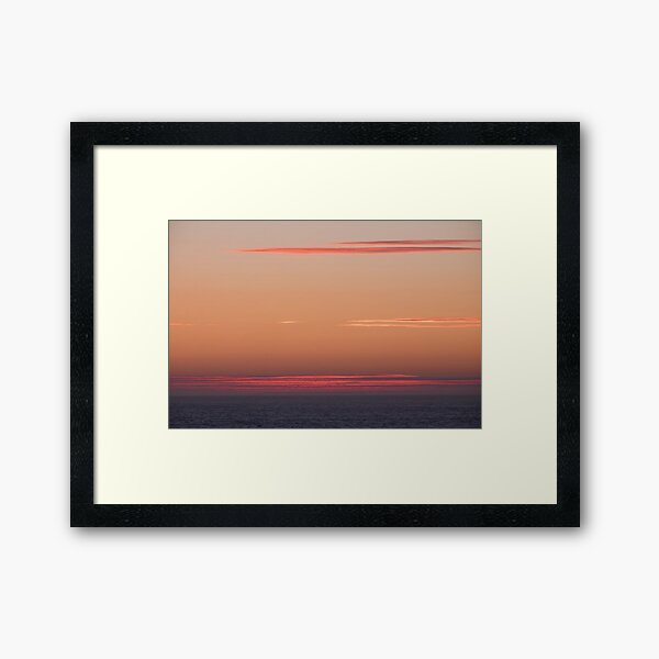After the sun set. Mangersta, Isle of Lewis. Framed Art Print
