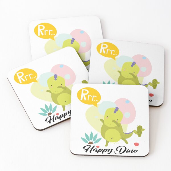 Item preview, Dinosaur, Happy Dino Art  Illustration Design   designed and sold by ArtClipNest.