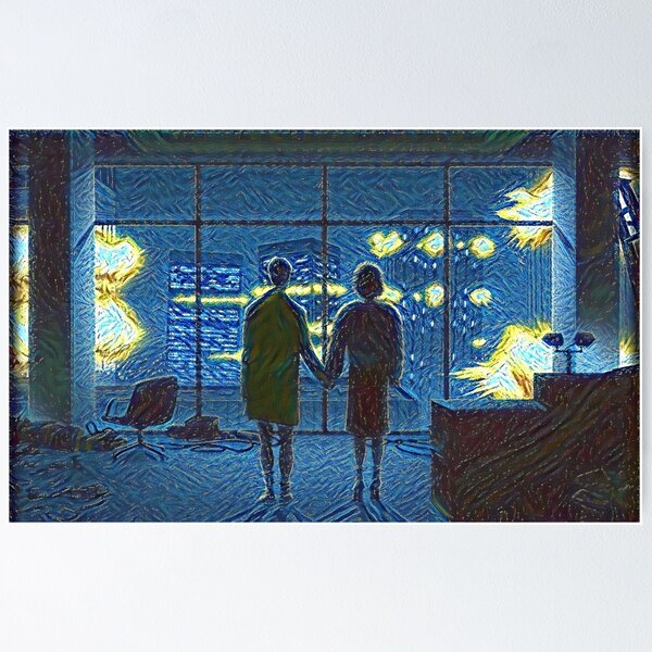 Item preview, Fight Club End Scene Starry Night designed and sold by weirdo97.
