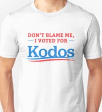 Don't Blame Me I Voted For Kodos Shirt Unisex T-Shirt