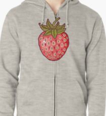 strawberry fields Zipped Hoodie