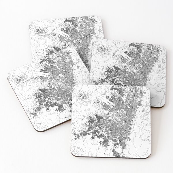Item preview, Bogota White Map designed and sold by multiplicitymap.
