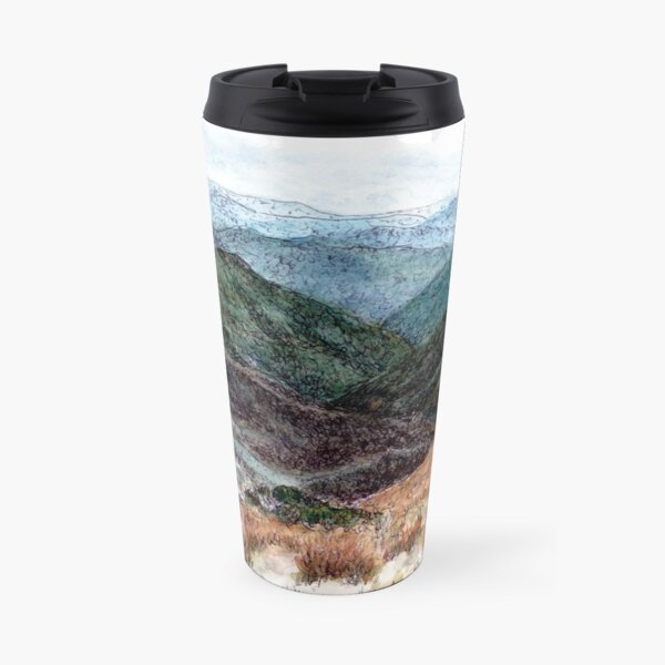 Australian Scene - Dannys Lookout - Great Alpine Road, Vic, Aus Travel Mug