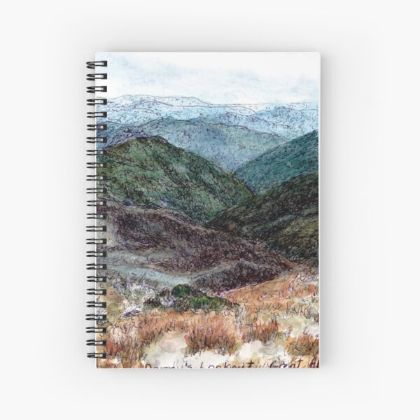 Australian Scene - Dannys Lookout - Great Alpine Road, Vic, Aus Spiral Notebook