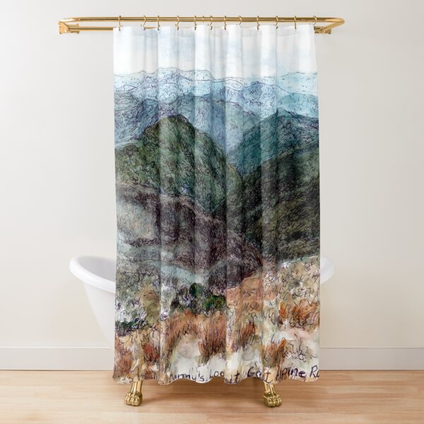 Australian Scene - Dannys Lookout - Great Alpine Road, Vic, Aus Shower Curtain