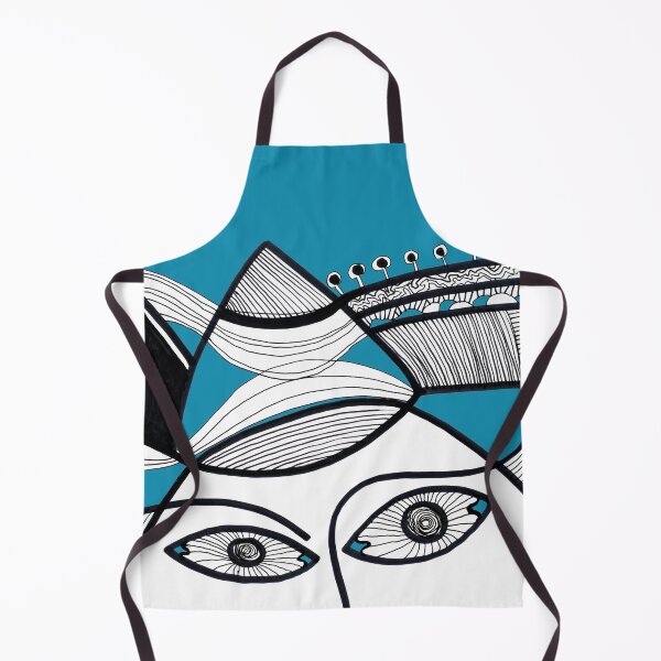 Item preview, Faces Landscape on Blue Board designed and sold by Istvan Ocztos.