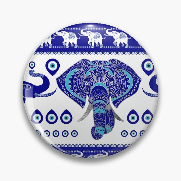 Item preview, Evil Eye Elephant Ornament designed and sold by k9printart.
