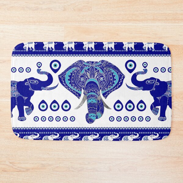 Aperçu de l'œuvre Ornement d'éléphant Evil Eye créée et vendue par k9printart.