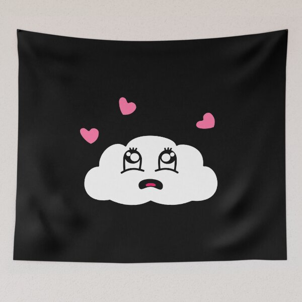 Item preview, Cute Amazed Kawaii Cloud With Hearts designed and sold by Paulina Vanlife.