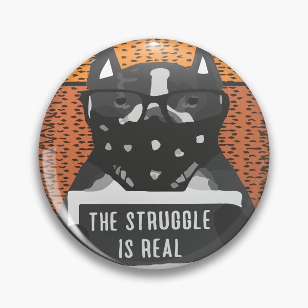 Item preview, The Struggle Is Real, Dog, Face Mask  designed and sold by TheaDesign.