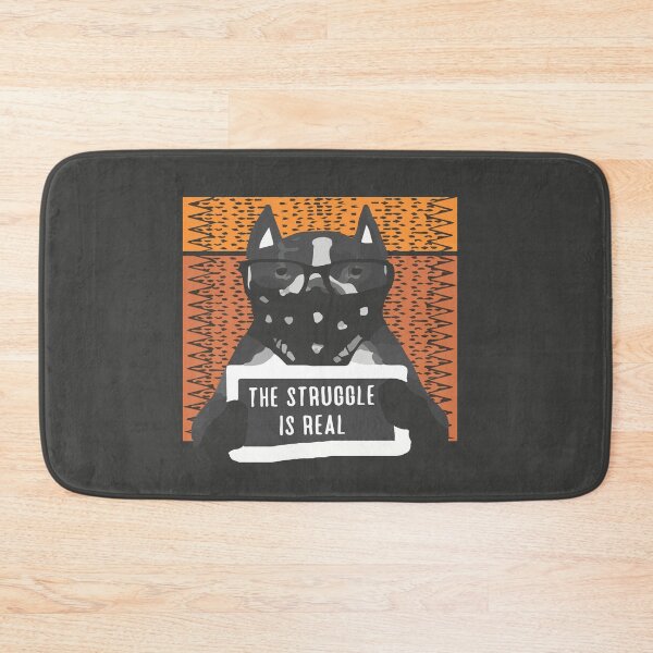 Item preview, The Struggle Is Real, Dog, Face Mask  designed and sold by TheaDesign.