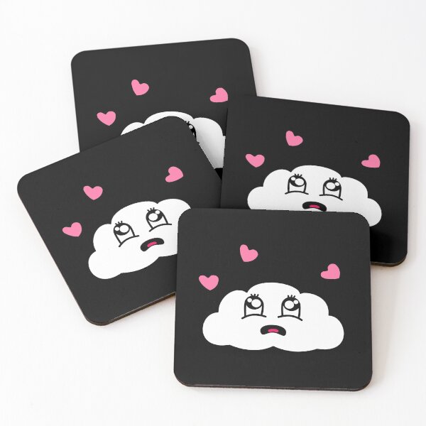 Item preview, Cute Amazed Kawaii Cloud With Hearts designed and sold by Paulina Vanlife.