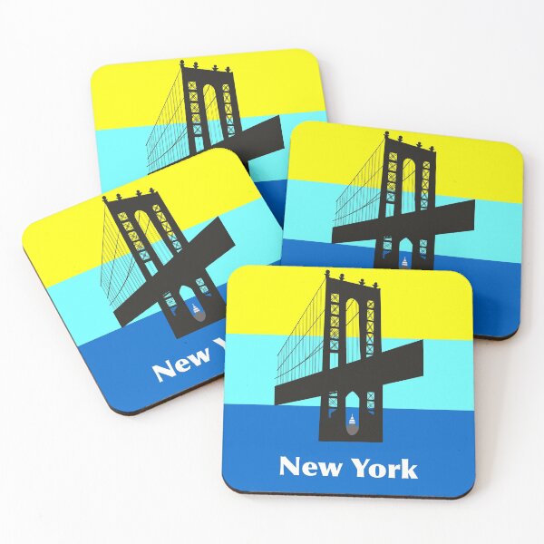 Item preview, Manhattan Bridge/New York poster - dawn designed and sold by knileuh.
