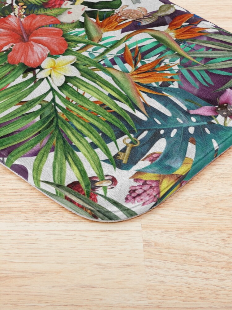 Alternate view of Mysterious Tropical Bath Mat