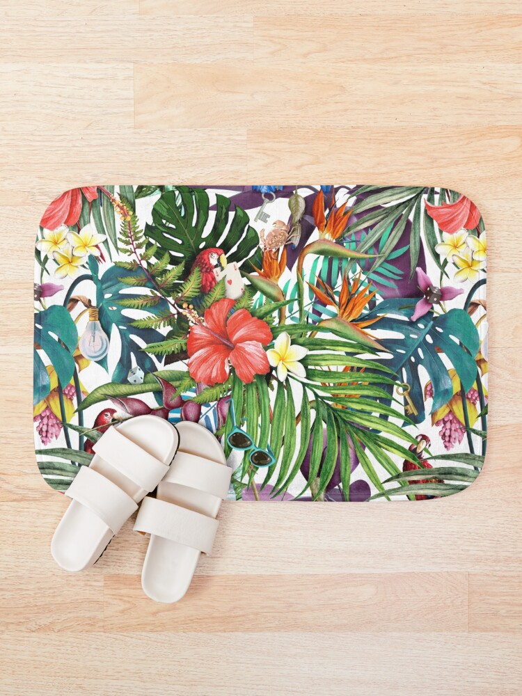 Alternate view of Mysterious Tropical Bath Mat