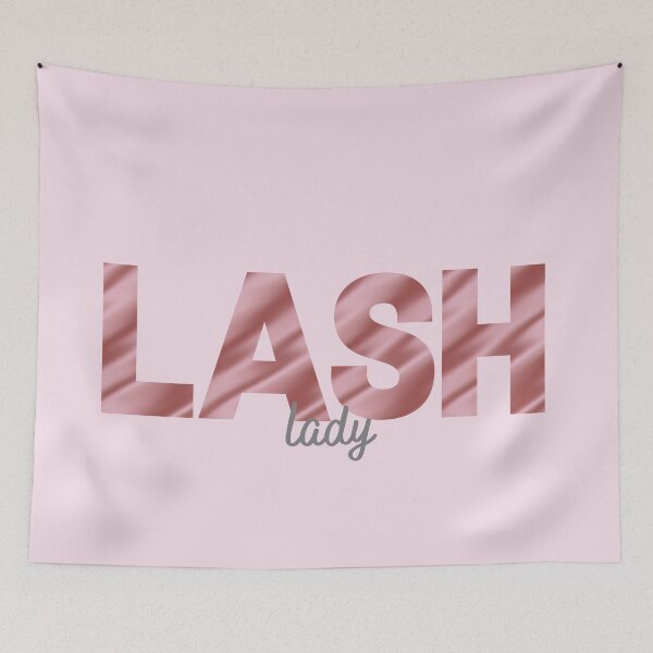 Item preview, Lash Lady Pink - Print with Pink Satin Effect LASH designed and sold by Labradoodlesetc.