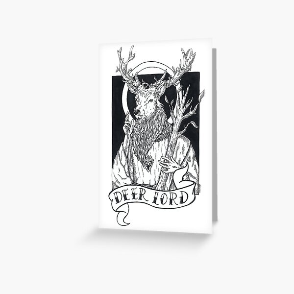 Deer Lord Greeting Card