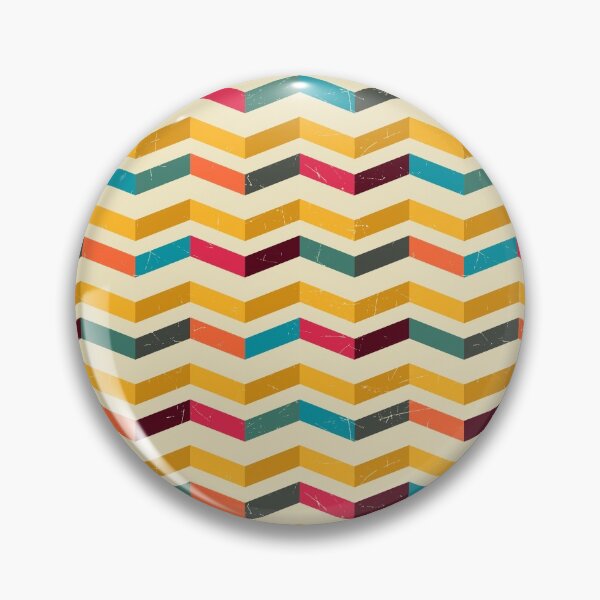 Item preview, Zig Zag Retro Color Pattern With Grunge  designed and sold by SSK Designs.