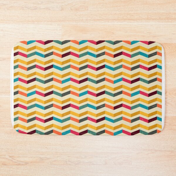 Item preview, Zig Zag Retro Color Pattern With Grunge  designed and sold by SSK Designs.