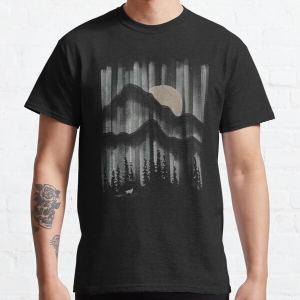 Mountain T Shirt Men - Geometric Mountain Range - Screen Print TShirt Gifts  for Men - Mountain Tee - Geometric T Shirt