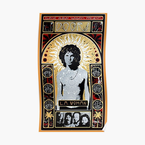 Jim Morrison les portes Poster