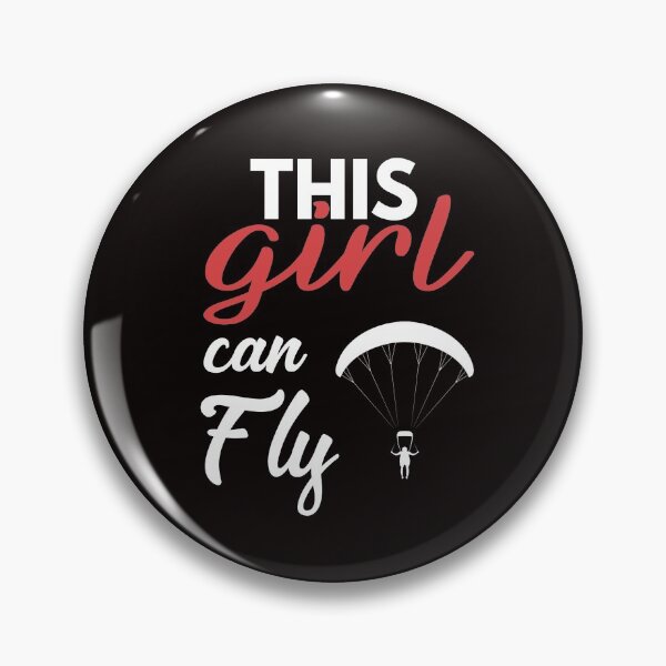 Item preview, This Girl Can Fly, Paragliding Quote, Paragliding Design, Funny Paragliding designed and sold by Aerial Addicts.